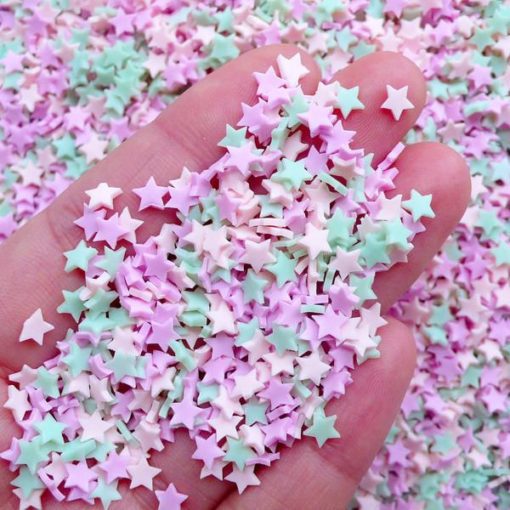 Polymerlera Miniatyr Deco Strössel Mix i Akrylburkar 12-pack - Bild 4