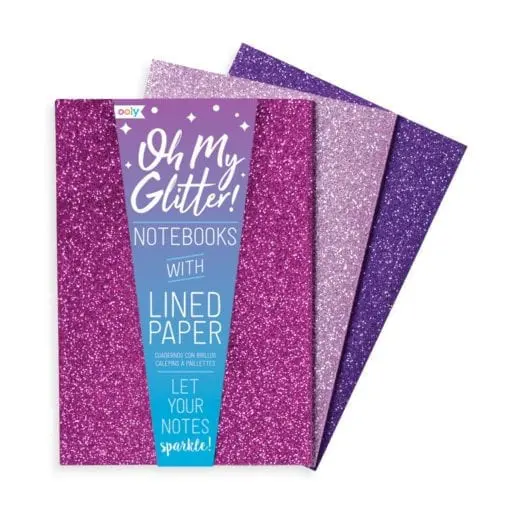 OOLY Glamtastic Glitter Notebooks Pink - Set of 3