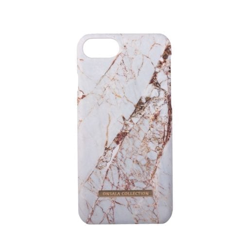 ONSALA COLLECTION Soft White Rhino Marble Case iPhone 8/7