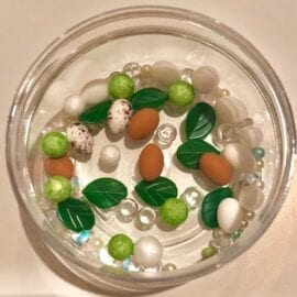 111416-1 111416 DIY Charms Bird Nest + Plastburk Med Skruvlock