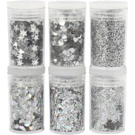 Glitter Silver 6x5 g
