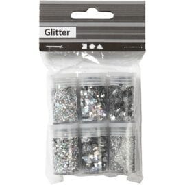 Glitter Silver 6x5 g