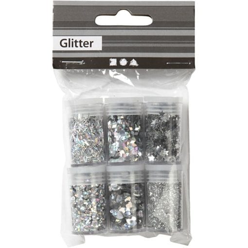 Glitter Silver 6x5 g