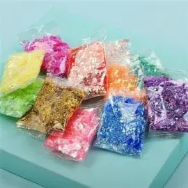 111534 Glitterflingor Iriserande - Slime Dekorationer 1