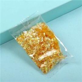 Glitterflingor Iriserande - Slime Dekorationer Guld
