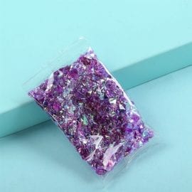 Glitterflingor Iriserande - Slime Dekorationer Lila