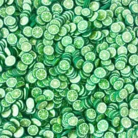 111585-5 Fruit Fimo Cane Slices Lime