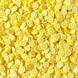 111585-2 Fruit Fimo Cane Slices Lemon