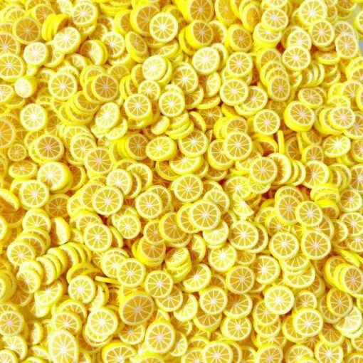 111585-2 Fruit Fimo Cane Slices Lemon