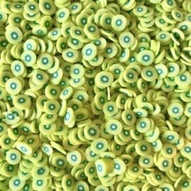 111585-3 Fruit Fimo Cane Slices Kiwi
