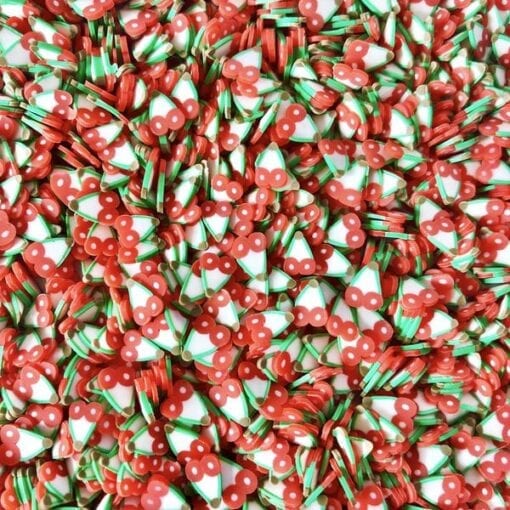 111585-4 Fruit Fimo Cane Slices Cherry