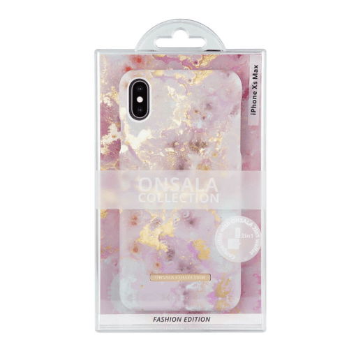 ONSALA COLLECTION Soft Rose Gold Marble Case iPhone Xs Max