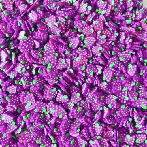 111585-8 Fruit Fimo Cane Slices Grape