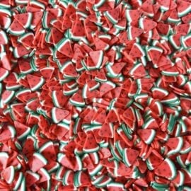 111585-7 Fruit Fimo Cane Slices Water Melon