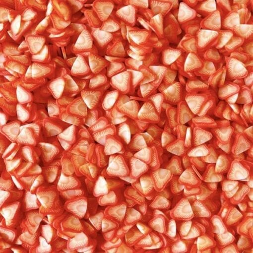 111585-9 Fruit Fimo Cane Slices Strawberry