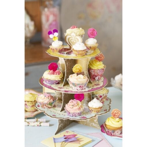 Kakfat Ställ Vintage Blommönster - Truly Scrumptious