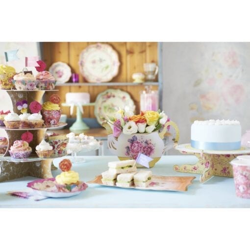 Kakfat Ställ Vintage Blommönster - Truly Scrumptious