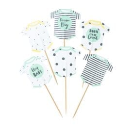 Canapéflaggor Body - Baby Shower Born To Be Loved