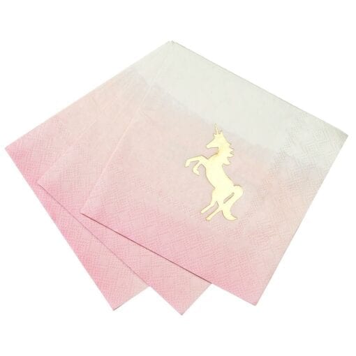 Servetter Enhörning - We Heart Unicorns Pastel