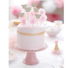 Canapéflaggor Rosa Pom Pom & Tutu - We Heart Pink
