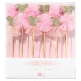 Canapéflaggor Rosa Pom Pom & Tutu - We Heart Pink