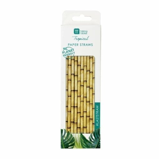Papperssugrör Bambu Design - Tropical Fiesta
