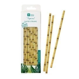 Papperssugrör Bambu Design - Tropical Fiesta