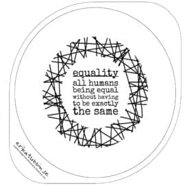 Erika Tubbin EQUALITY text