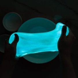 Instant Självlysande G.I.D. Glitter 147 ml PVA Lim Till Slime Blå