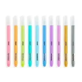 OOLY Color Lustre Metallic Brush Markers - set of 10