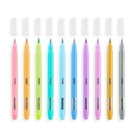 OOLY Color Lustre Metallic Brush Markers - set of 10