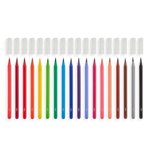 OOLY Chroma Blends Watercolor Brush Markers - set of 18