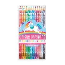 OOLY Unique Unicorns Erasable Colored Pencils - set of 12
