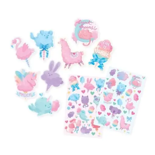 OOLY Fluffy Cotton Candy Scented Stickers