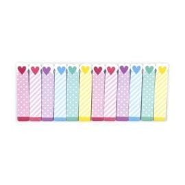 OOLY Note Pals Sticky Tabs - Rainbow Hearts