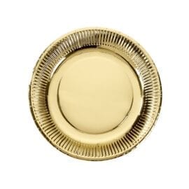Papperstallrikar Guld Metallic – Modern Metallics