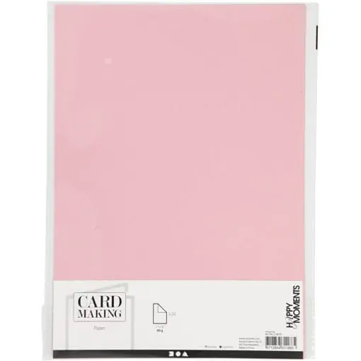 Papper Rosa A4 20 Ark