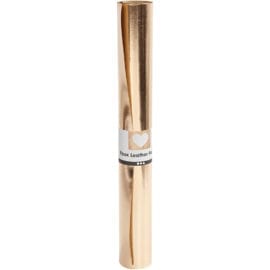 112038 Läderpapper Rosa Guld Guld 1 m