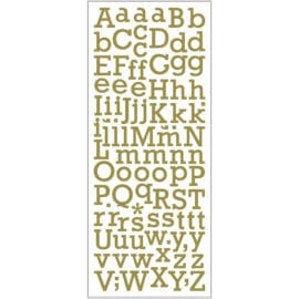 Stickers Bokstäver Guld