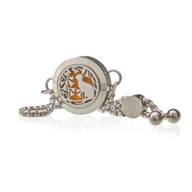 Armband Aromaterapi Cat and Flowers 20 mm