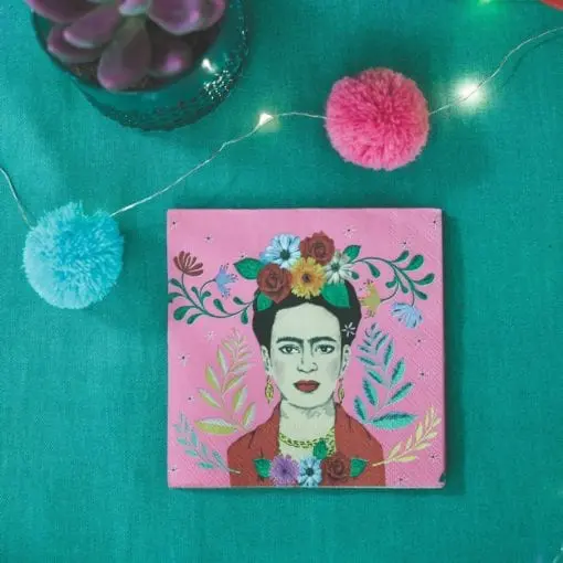 112140-3 Servetter Boho Frida Kahlo