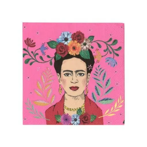 112140 Servetter Boho Frida Kahlo