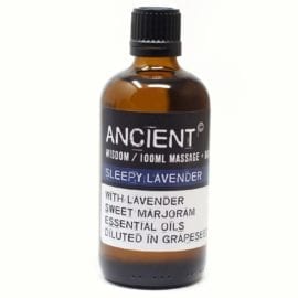 112150-11 Sleepy Lavender Eteriska Kropps- Och Massageoljor För Aromaterapi 100 ml - Ancient Wisdom