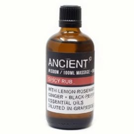 112150-7 Spicy Rub Eteriska Kropps- Och Massageoljor För Aromaterapi 100 ml - Ancient Wisdom