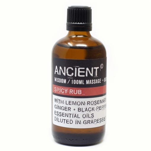 112150-7 Spicy Rub Eteriska Kropps- Och Massageoljor För Aromaterapi 100 ml - Ancient Wisdom