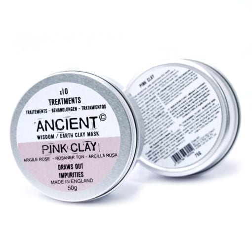 112153-2 Ansiktsmask Rosa Kaolinlera 50 gram - Ancient Wisdom