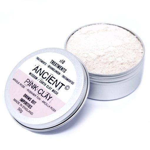 112153 Ansiktsmask Rosa Kaolinlera 50 gram - Ancient Wisdom