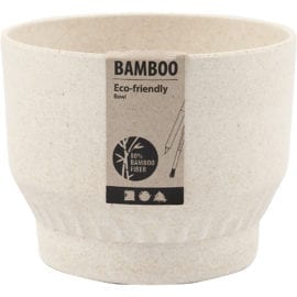 112230 Skål Bambufiber med Plissémönster 9 cm