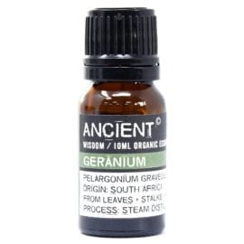 112149-7 Ekologiska Eteriska Oljor för Aromaterapi 10 ml - Ancient Wisdom Geranium