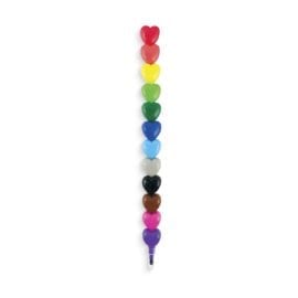 OOLY Stapelbara Kritor Heart to Heart Stacking Crayons